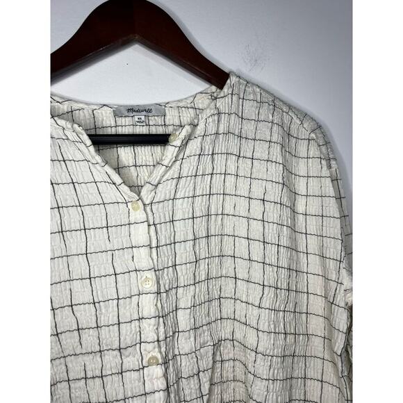 Madewell Meadow Shirt in Windowpane Size XS - Picture 4 of 6
